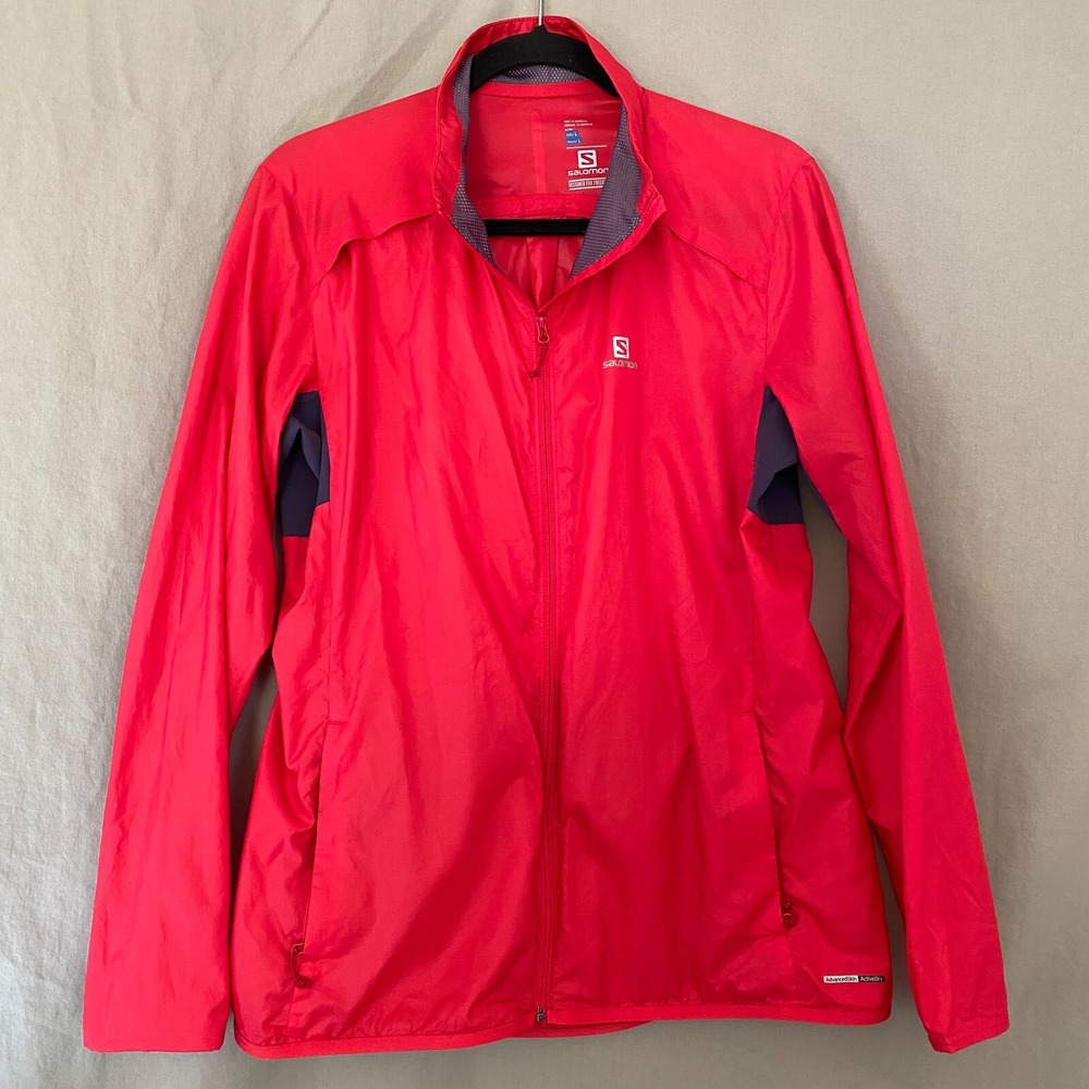 Salomon Agile Jacket Womens Large Advanced Skin Active‎ Drive Lightweight Jacket